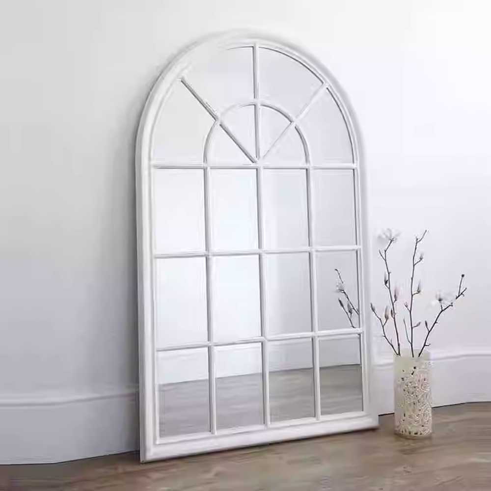 인테리어 창문형 거울 빈티지 프레임 공간확장 효과 화이트 70x110cm - 상세 이미지 4