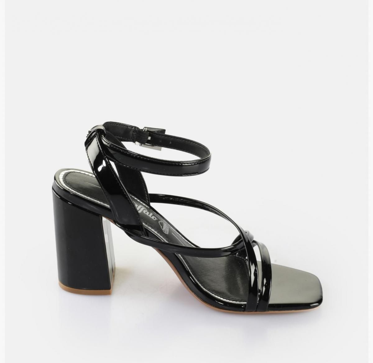 버팔로 스트랩 블랙 메모리폼 샌들 Charlotte MSS 02386601 SCHWARZ - 상세 이미지 4