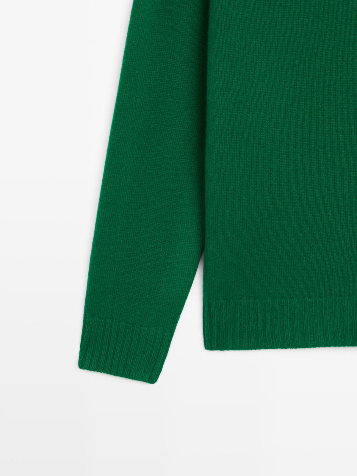 마시모두띠 울블렌드 라운드넥 니트 그린 5619/593 DUCK GREEN - 상세 이미지 5
