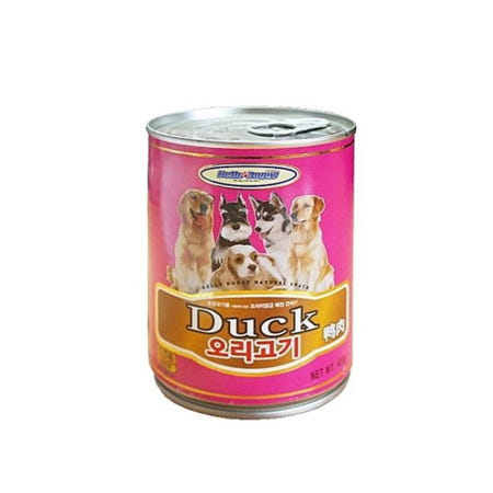 울언니협력사 다온다샵 헬로도기 오리고기캔 400g  강아지 애견 개 먹이 통조림 시져 애견통조림 애견사료 강아지통조림 강아지사료