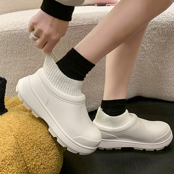 따뜻한 털 안감 방한화 발목 여성 방한화 털신 보온 겨울 - 메인 이미지
