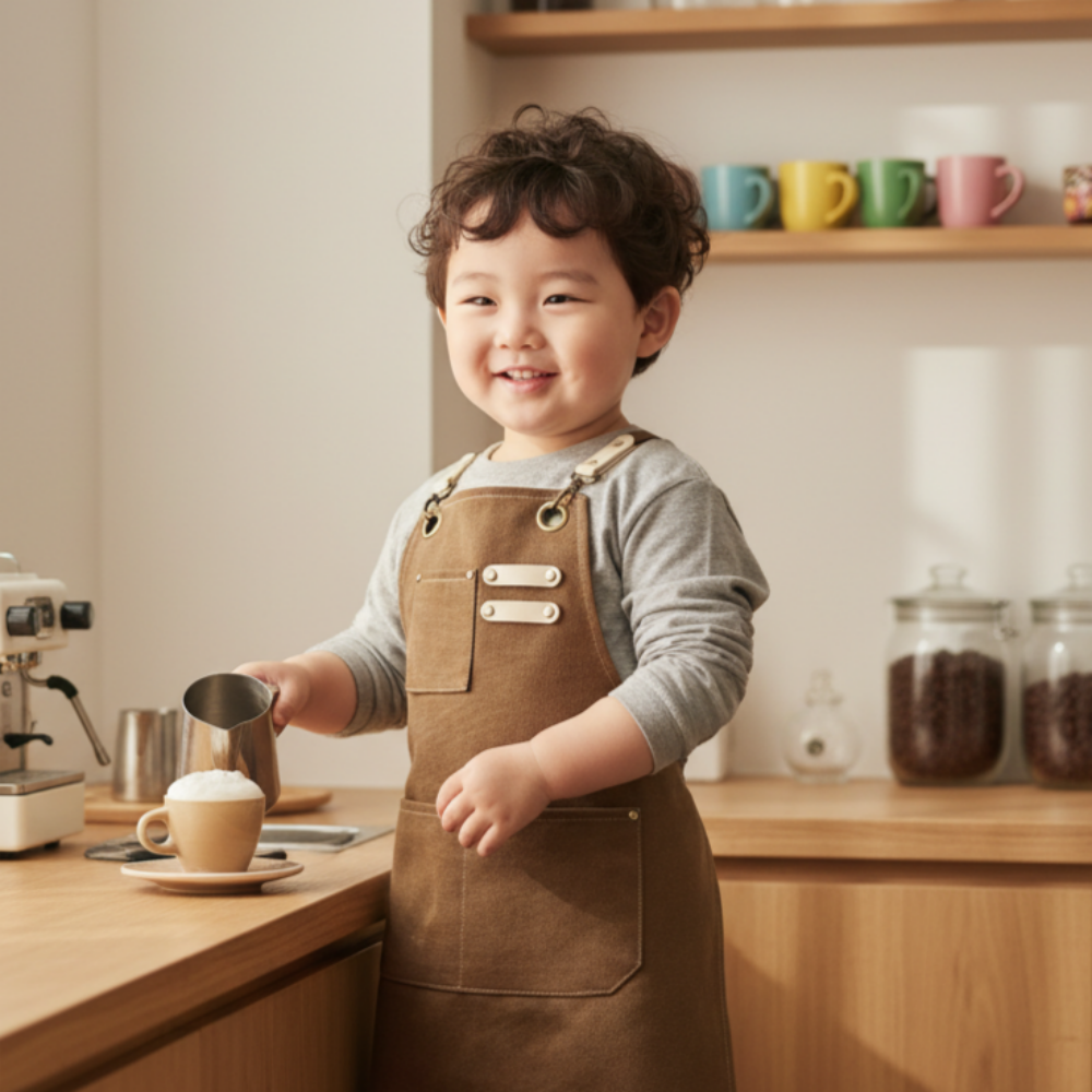 아동 캔버스 방수 앞치마 이름자수 어린이집 미술학원 이미지 7