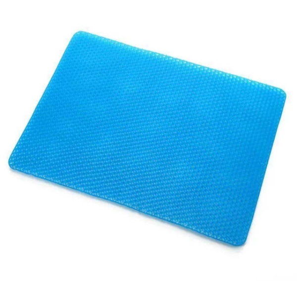 쿨매트 여름 목욕탕 캠핑 실리콘 벌집 매트리스 통풍패드 무커버 파랑 60x90x2cm - 상품 이미지