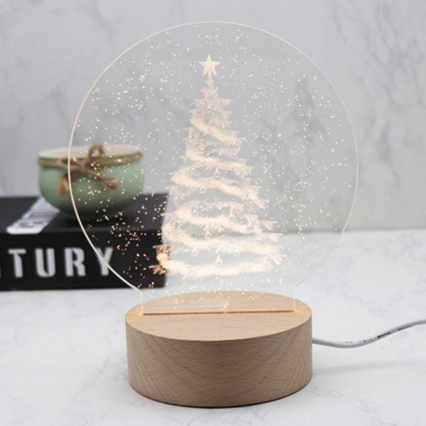 트리 led 아크릴 무드등 크리스마스 인테리어 무드등 간접조명 홈데코 탁상용