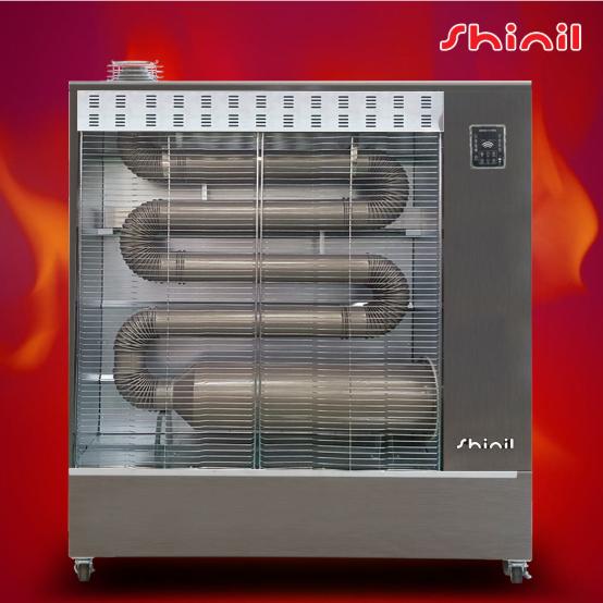 등유난방기 원적외선튜브히터 공장용 대형돈풍기 주름관난로 - 상품 이미지