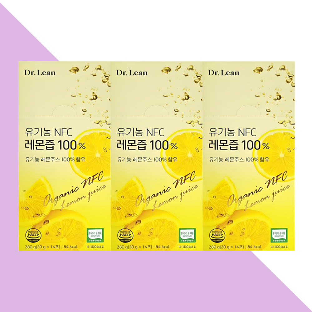 닥터린 레몬즙 레몬수 유기농 NFC 14포X3박스 - 메인 이미지