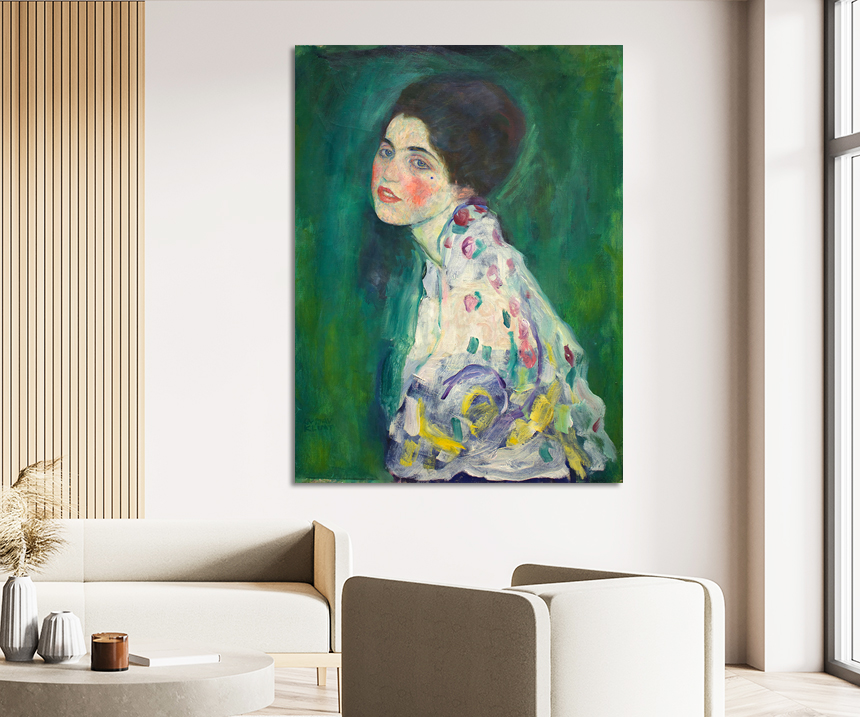클림트 여인의 초상 명화 인테리어 그림 거실 액자 중형 - 상세 이미지 2