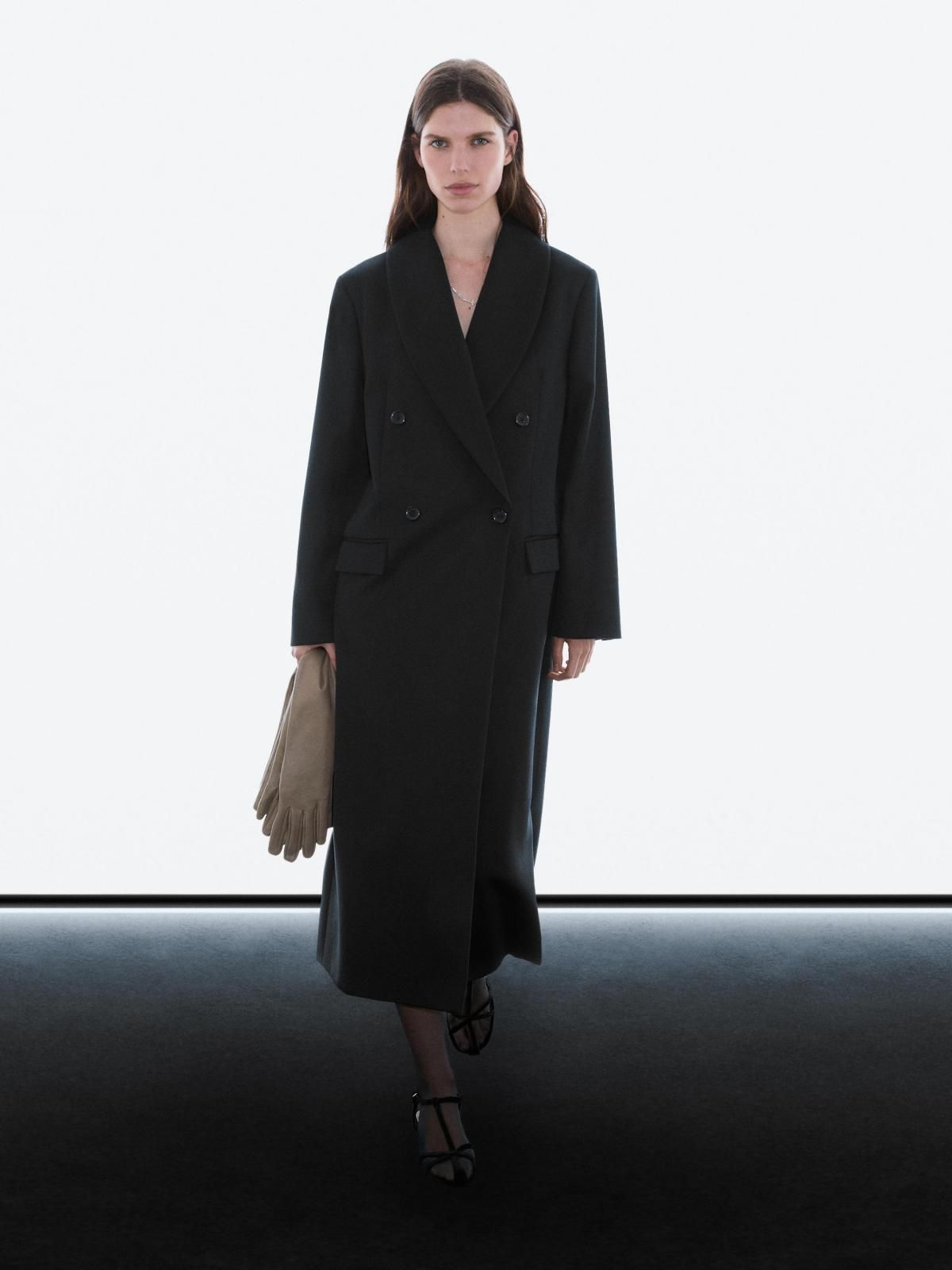 마시모두띠 클래식 더블브레스트 롱 울코트 6470/760 BLACK - 상세 이미지 2
