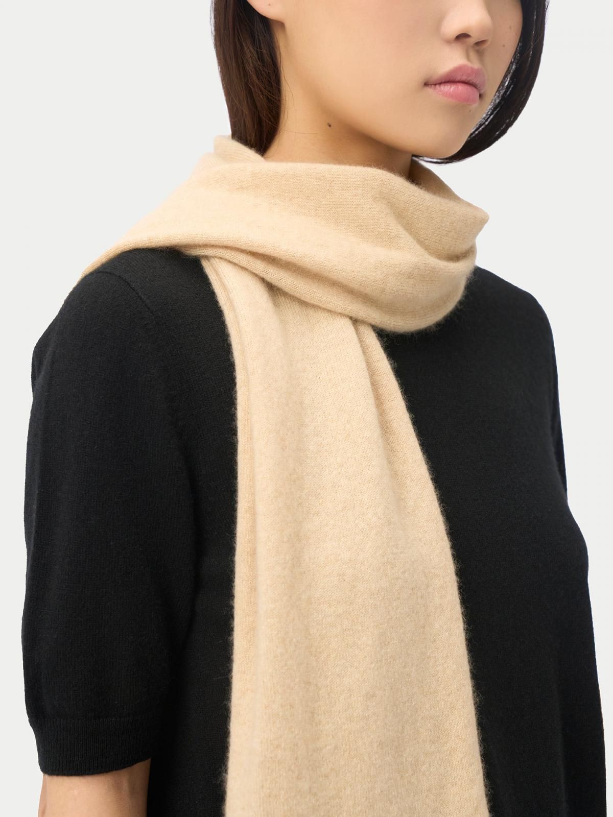 고비캐시미어 프리미엄 캐시미어 머플러 오트밀 KA211941-0002S0000-000F BEIGE - 상세 이미지 3