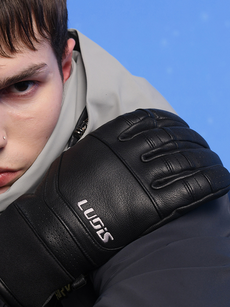 루디스 스노우프로 LUP01MG08 블랙 스키 보드 오지 방한 가죽 장갑 상세 이미지 6