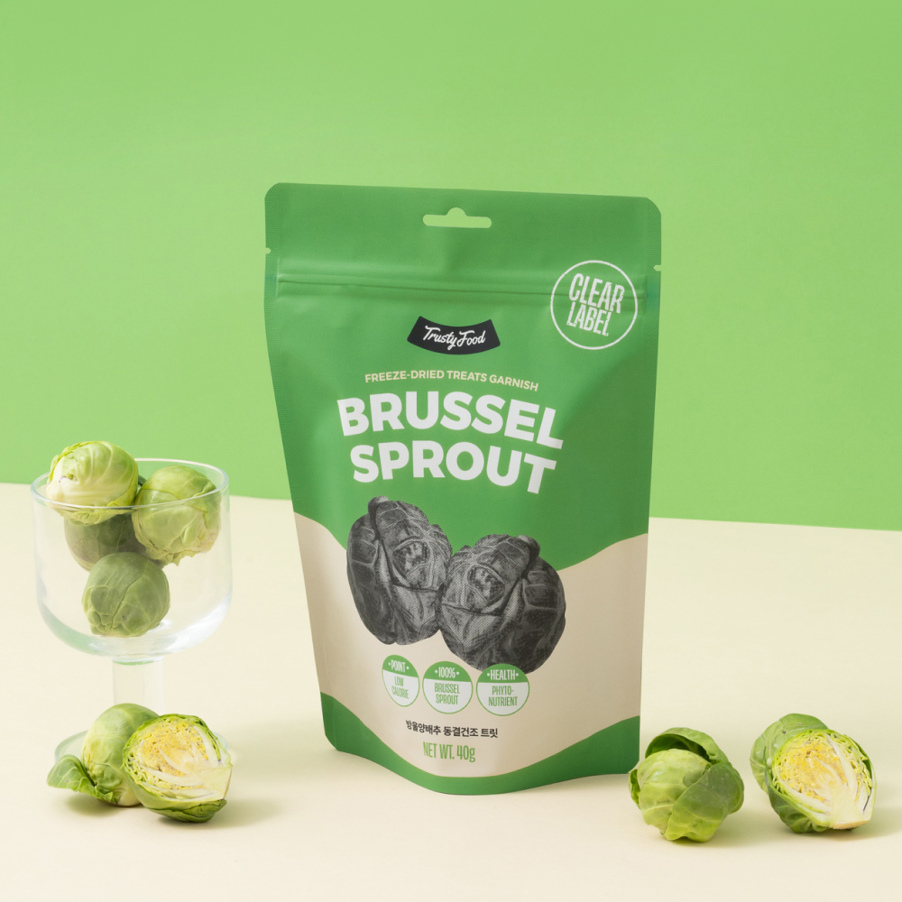 트러스티푸드 동결건조 야채간식 방울양배추 40g 강아지 위건강 저지방 저알러지 혈당조절