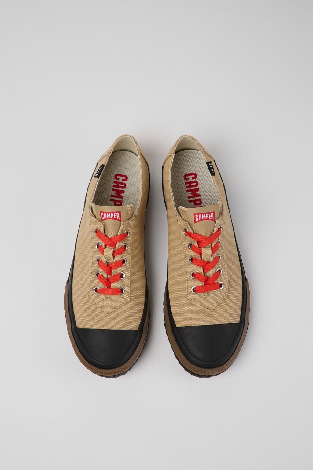 캠퍼 코튼 베이직 스니커즈 Camaleon K100674-001 BEIGE - 상세 이미지 4