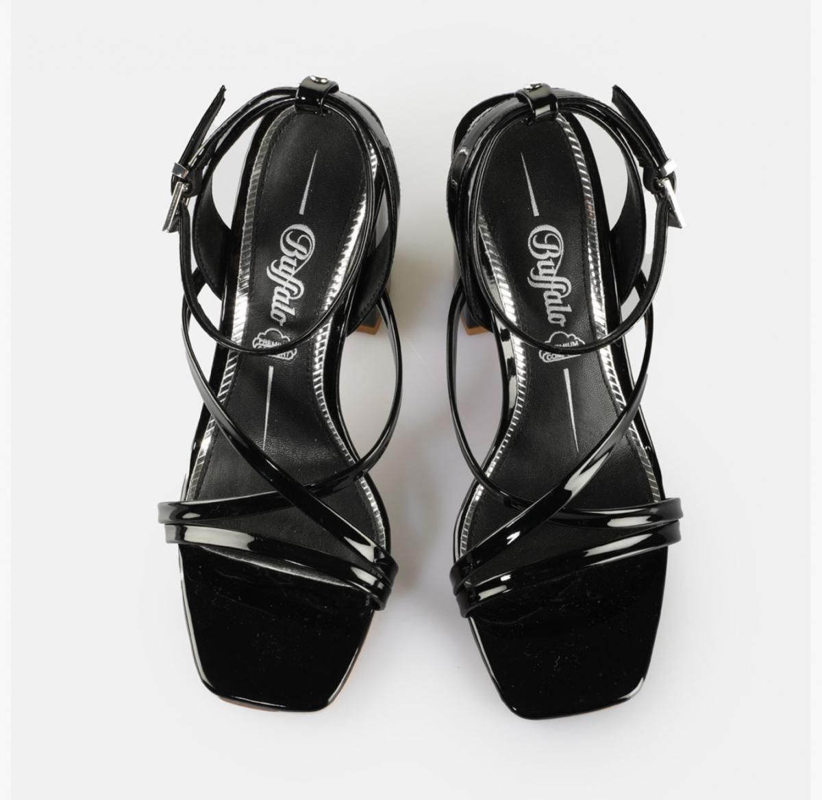 버팔로 스트랩 블랙 메모리폼 샌들 Charlotte MSS 02386601 SCHWARZ - 상세 이미지 2