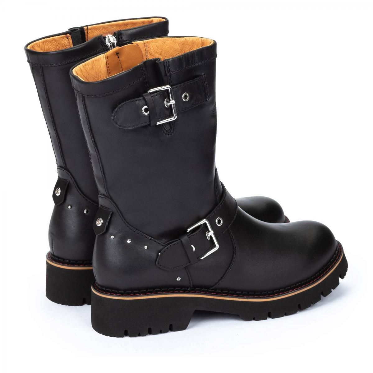피콜리노스 바이커 스타일 앵클 부츠 VICAR W6S-N9741 BLACK - 상세 이미지 4