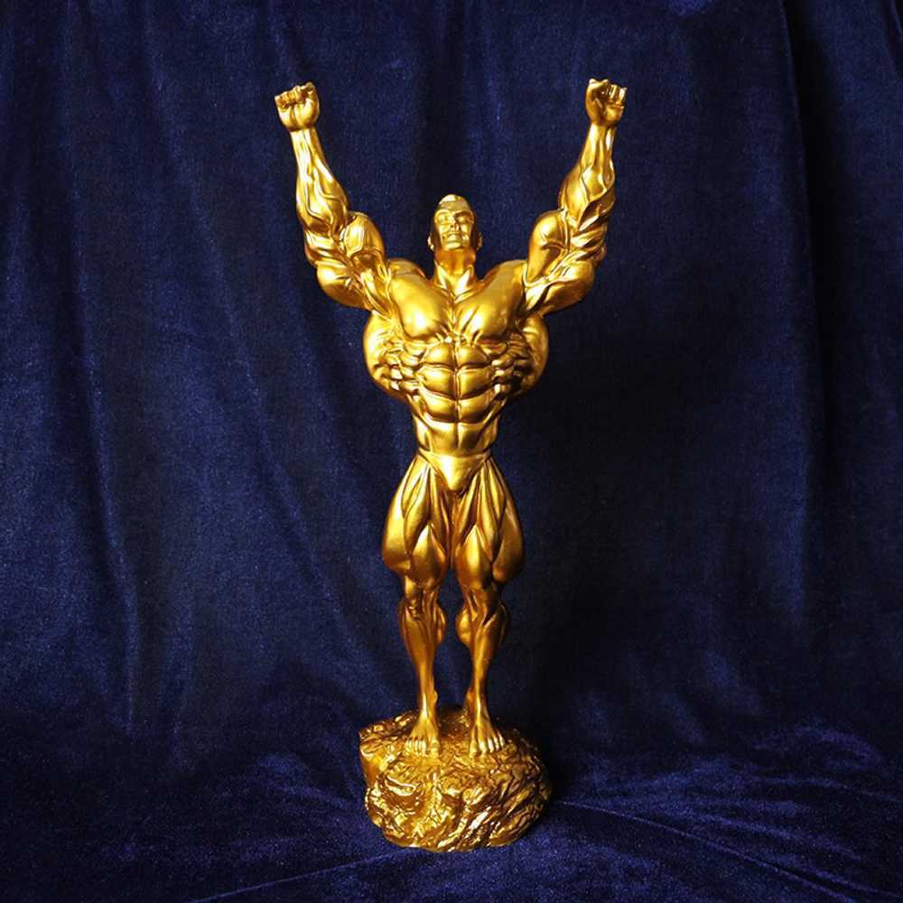 헬스 트로피 보디빌딩 상장 상패 피지컬 피규어 골드 - 상품 이미지