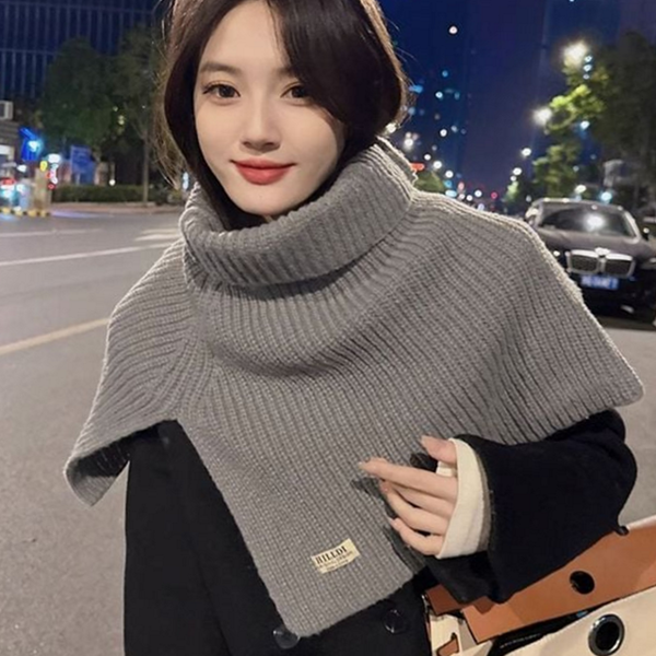 니트 여성 터틀넥 워머 숄더 여성 숄더 워머 겨울 여자 - 상품 이미지