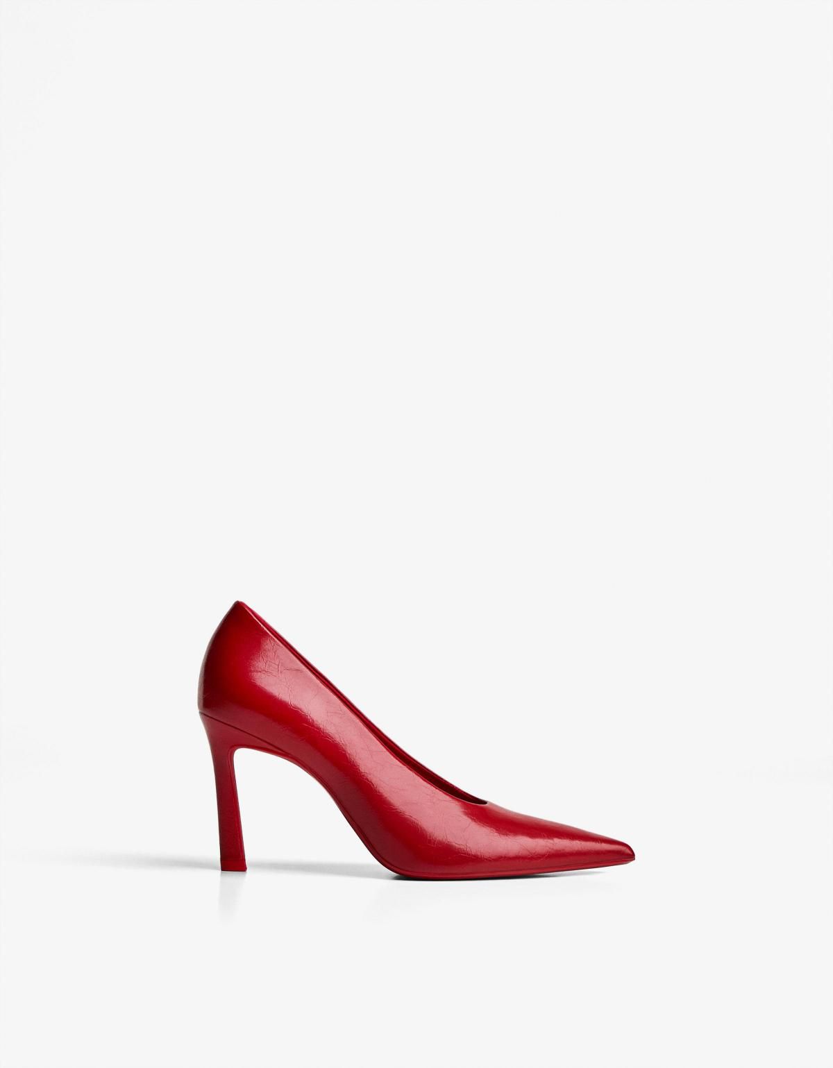버쉬카 글로시 레드 스틸레토 하이힐 슈즈 1344/664 RED - 메인 이미지