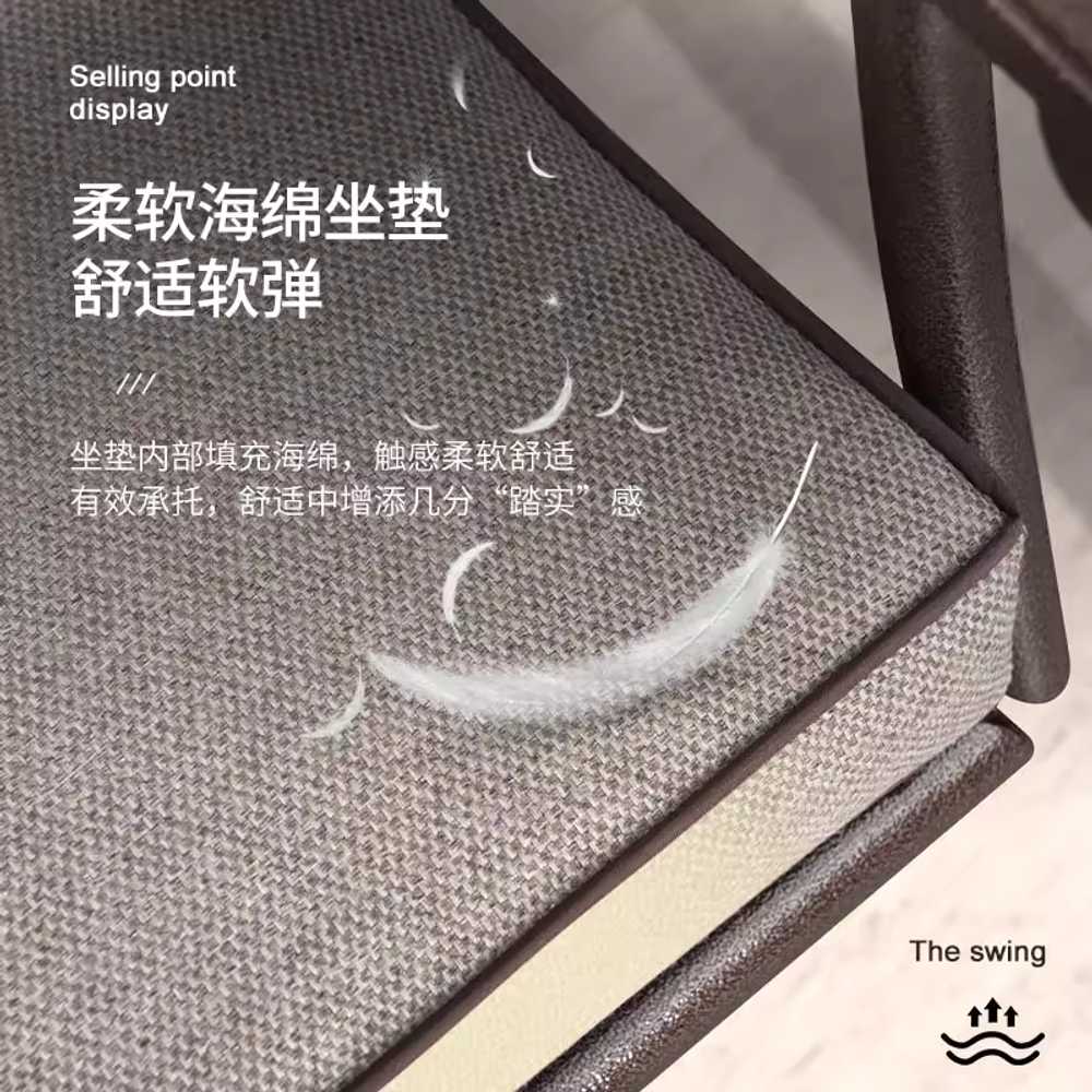 그네의자 요람의자 행잉 스윙 싱글 프레임 흔들 소파 - 상세 이미지 3