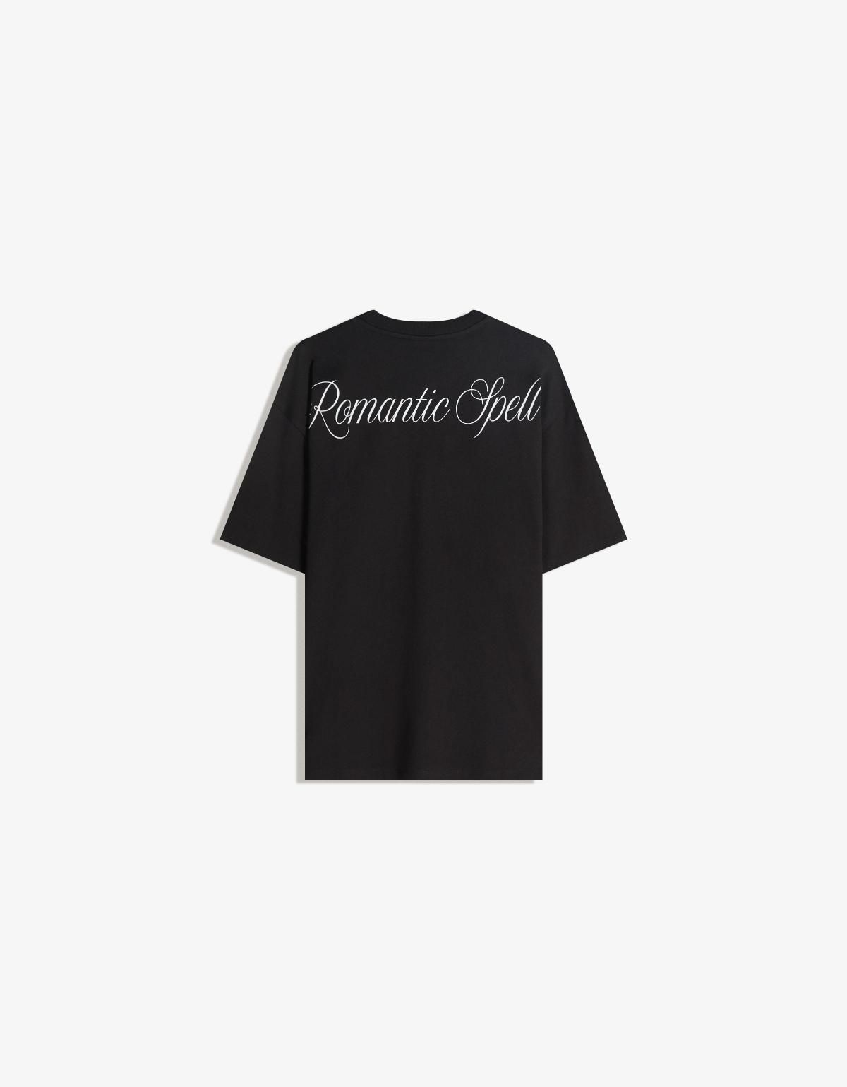 버쉬카 오버핏 프린트 반팔 티셔츠 블랙 8128/071 BLACK - 상세 이미지 2