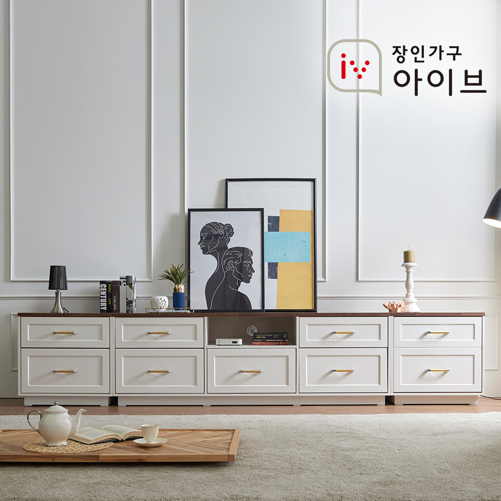 장인가구 엘브W 3000 높은 거실장 이미지 3