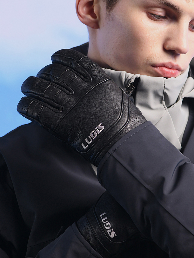 루디스 스노우프로 LUP01MG08 블랙 스키 보드 오지 방한 가죽 장갑 상세 이미지 5