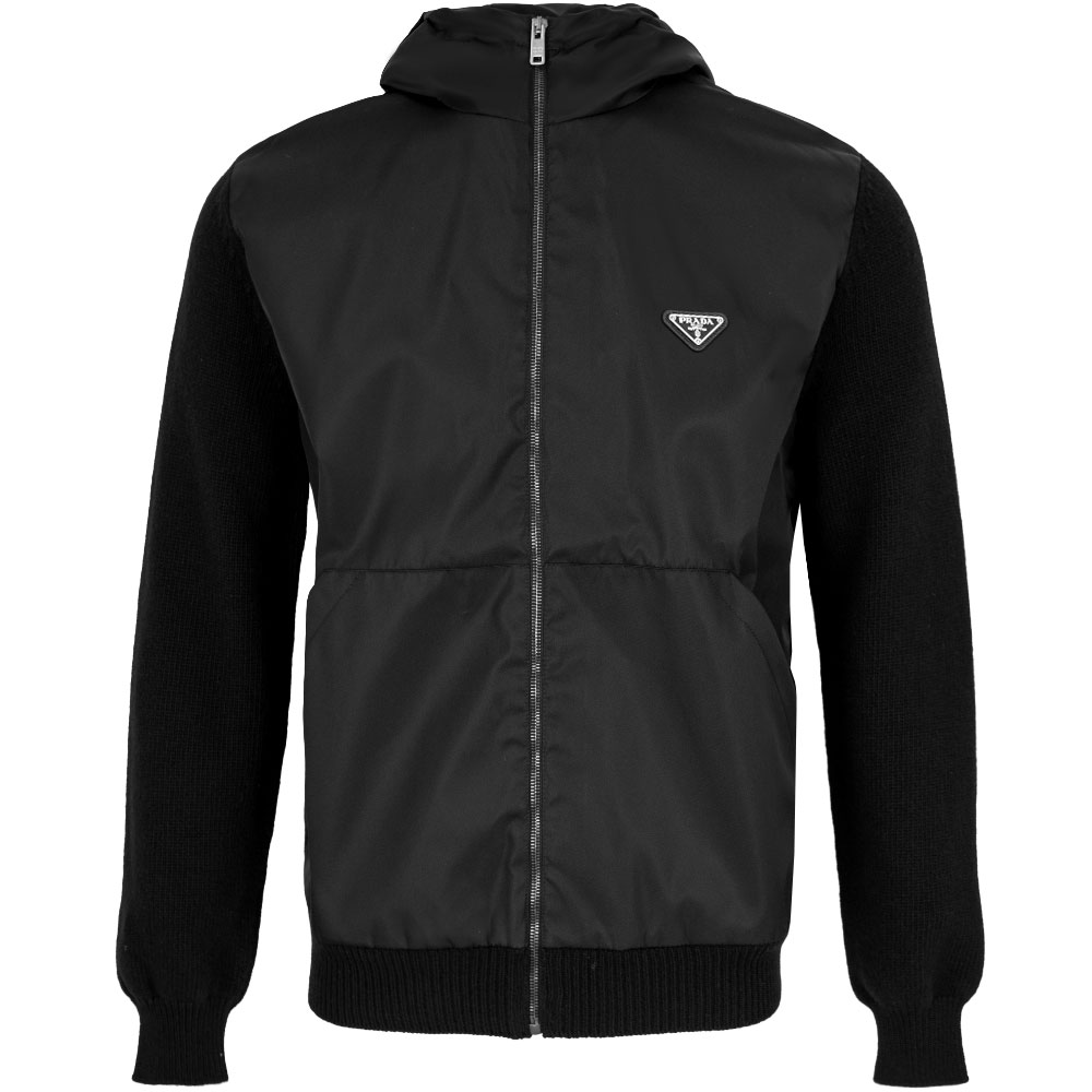 프라다 울 캐시미어 나일론 후드 자켓 UMG370 16AM F0002 (2025 S/S) SIZE 50,52 - 상품 이미지