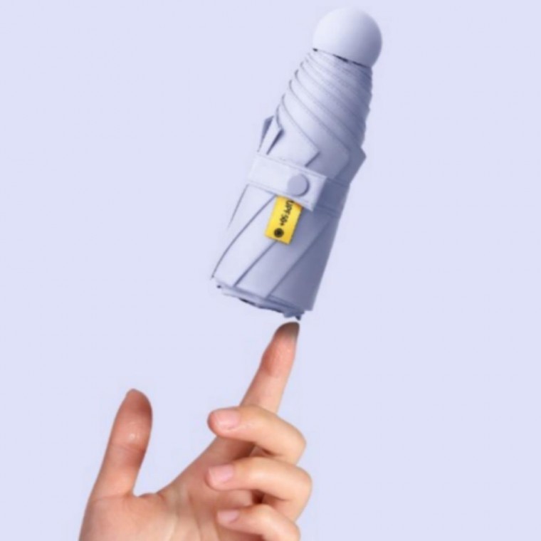 자외선차단 우산 암막 마카롱 초경량 우양산 양 캡슐 5단 - 메인 이미지