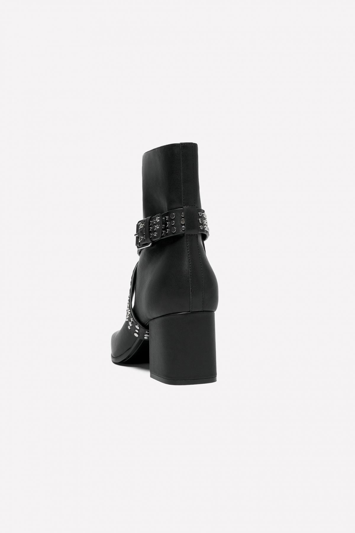 자라 레더 스터드 스트랩 부츠 X 루도빅 드 생 세르냉 2030/720 BLACK - 상세 이미지 4