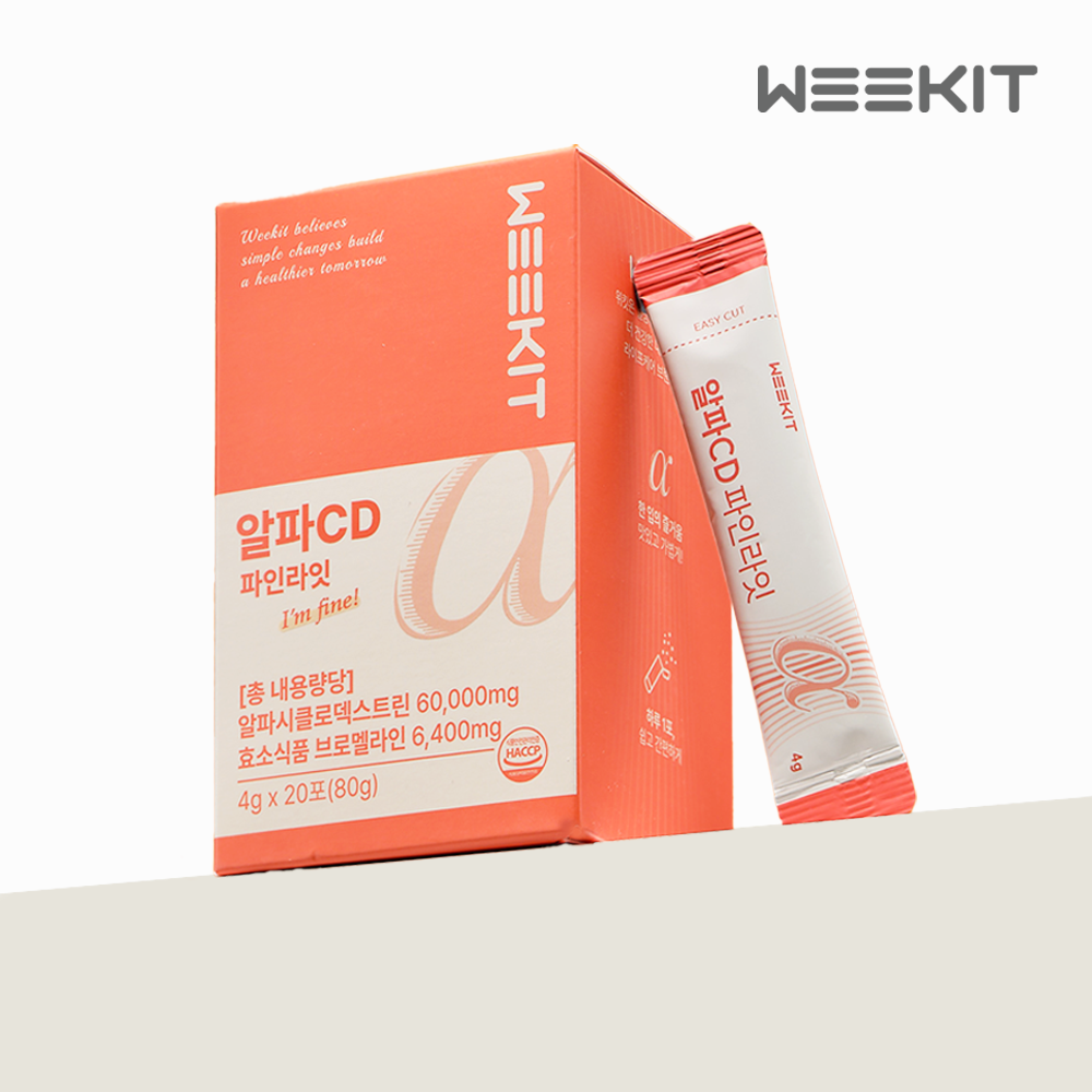 위킷 알파CD 브로멜라인 효능 알파씨디 파인라잇 분말 맛있는 파인애플맛 20포, 1개 - 상품 이미지