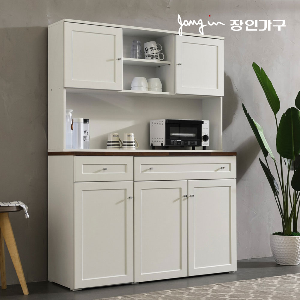 장인가구 셰리 1200 서랍 주방수납장 상부장세트 - 상세 이미지 3