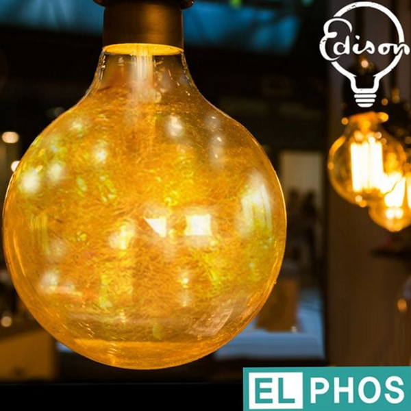 필라멘트 led 에디슨 전구 디자인 g95 led 전구 빈티지 황금색 - 메인 이미지