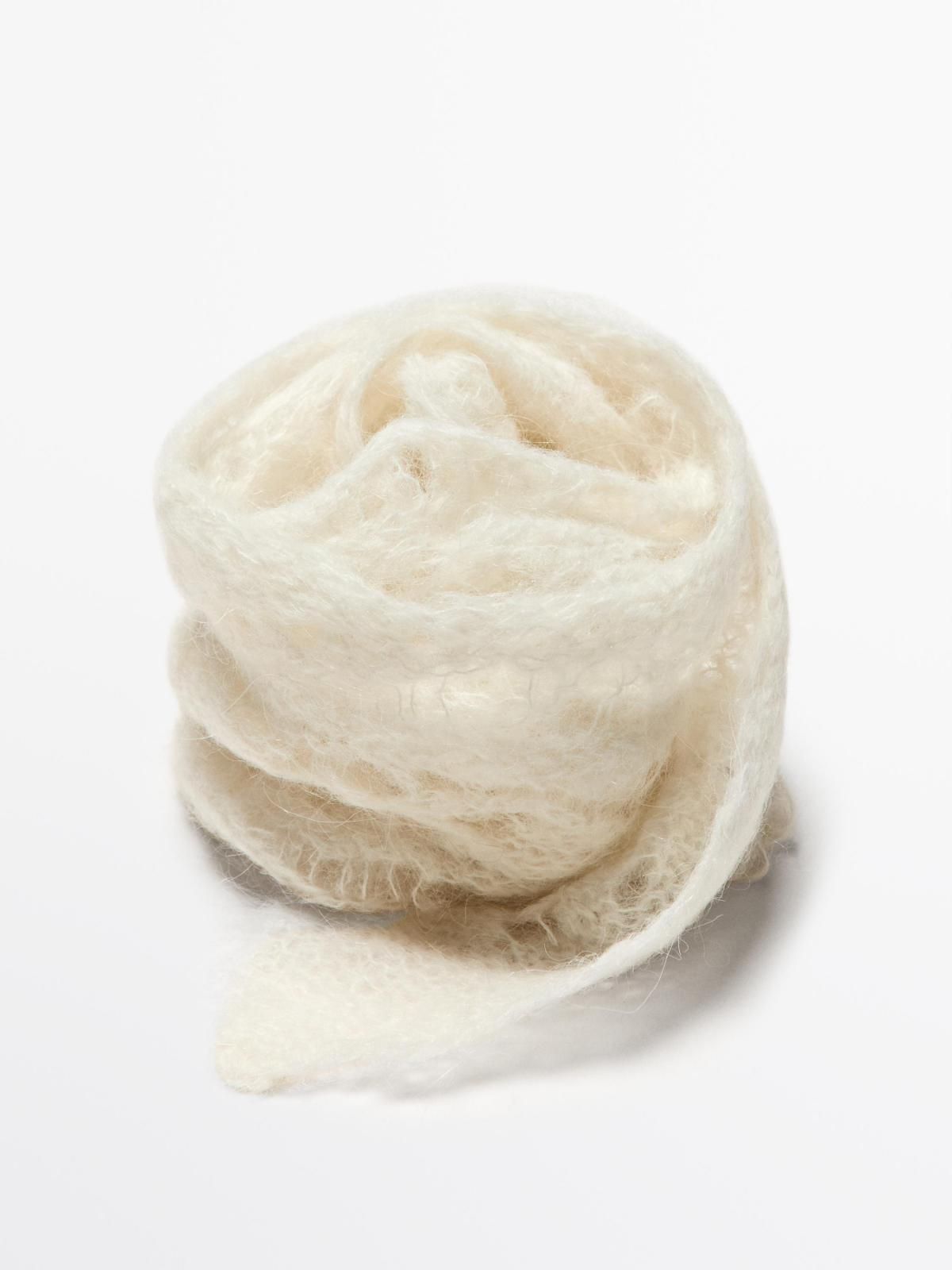 마시모두띠 알파카 블렌드 청키 니트 스카프 6323/615 CREAM - 상세 이미지 2