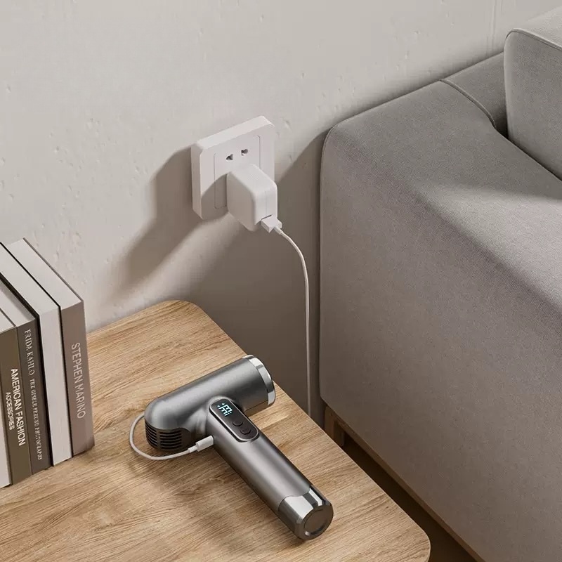 USB 무선 충전 미니 헤어드라이어 호텔 휴대용 접이식 전문가용 항공모터 여행용 저소음 - 상세 이미지 3