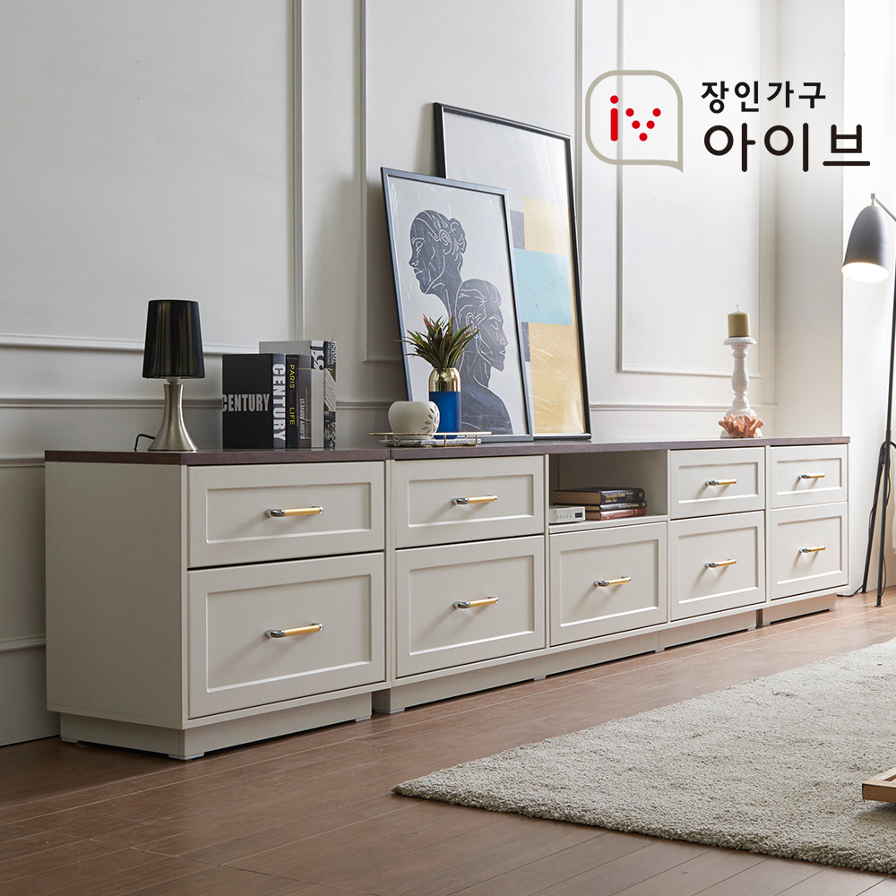 장인가구 엘브W 3000 높은 거실장 이미지 2