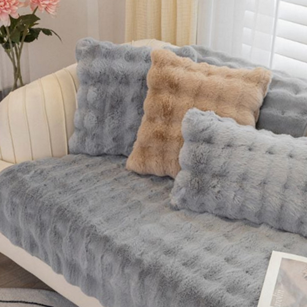 따뜻한 겨울 소파 패드 극세사 밍크 소파 커버 논슬립 북유럽