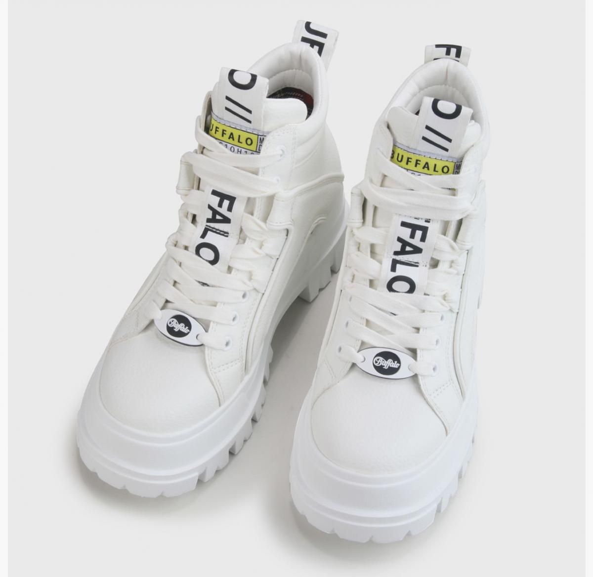 버팔로 플랫폼 하이탑 스니커즈 Aspha NC MID BS 01863668 WEISS - 상세 이미지 3