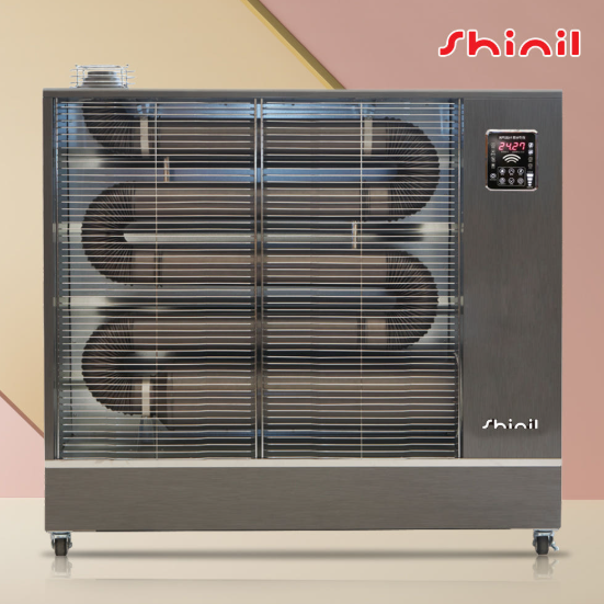 신일 공사용 대형돈풍기 석유난방기 공장용 원적외선 주름관히터 - 상품 이미지