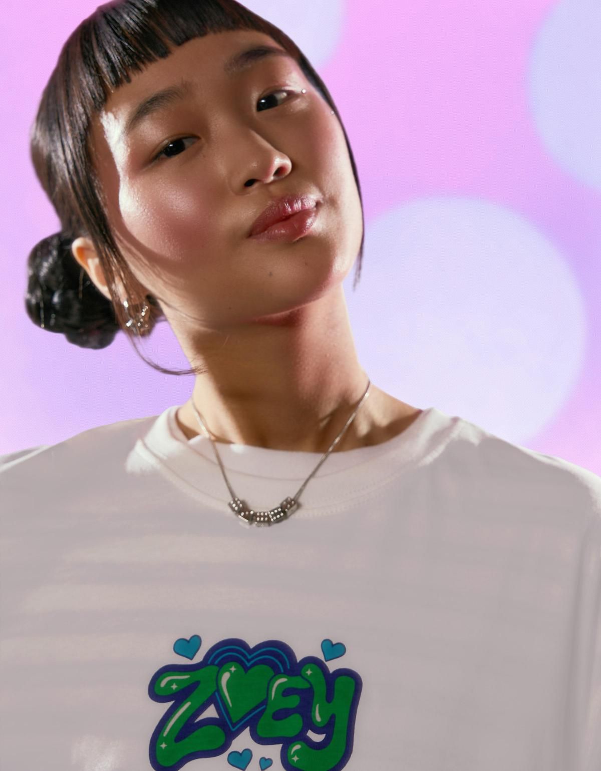 버쉬카 K팝 데몬헌터스 프린트 반팔 티셔츠 0877/256 OFF WHITE - 상세 이미지 5