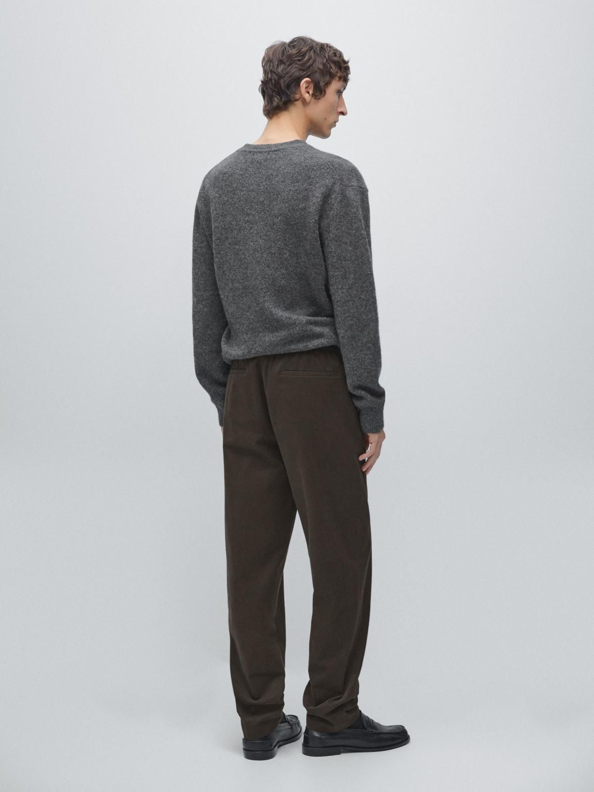 마시모두띠 테크니컬 코튼블렌드 조거핏 팬츠 0124/006 BROWN - 상세 이미지 3