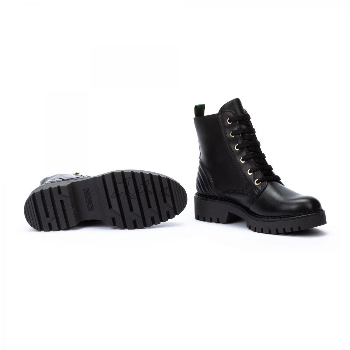 피콜리노스 스터드 레더 앵클 워커 부츠 AVILES W6P-8560 BLACK - 상세 이미지 5