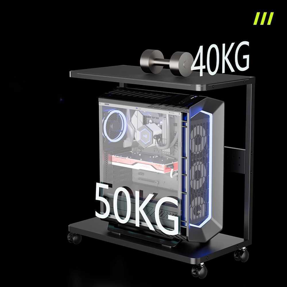 PC 본체 받침대 이동식 철제 프레임 데스크탑 수납 540x460 (고정형 소형) - 상세 이미지 4
