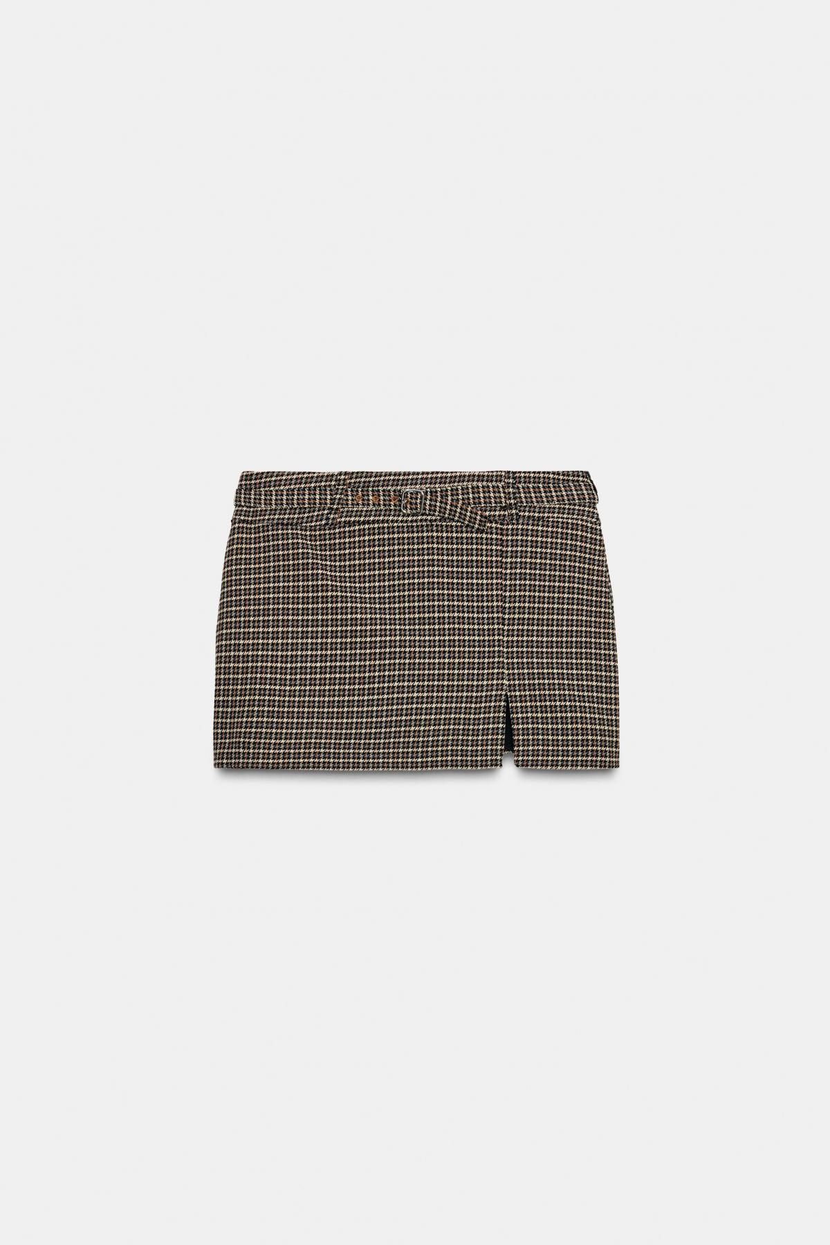 자라 하운드투스 벨트 스커트 팬츠 9896/158 GREY / TAN - 상품 이미지