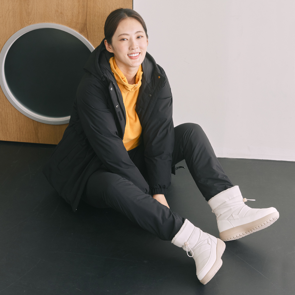 Q425-7271-72 여성 심플라인 패딩 벨트형팬츠 - 상세 이미지 4