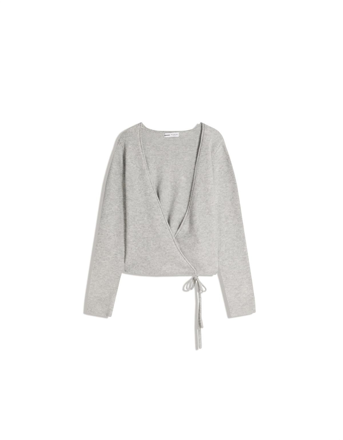 버쉬카 그레이 발레리나 랩 카디건 0010/376 GREY - 메인 이미지