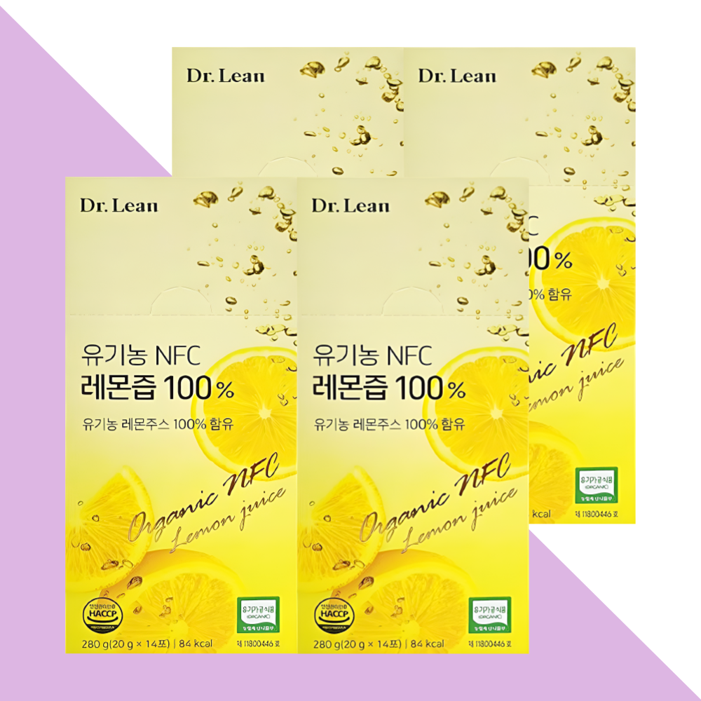 닥터린 레몬즙 레몬수 유기농 NFC 14포X4박스 - 메인 이미지