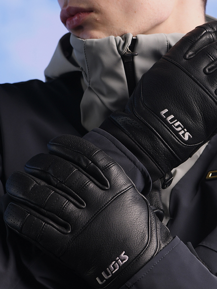 루디스 스노우프로 LUP01MG08 블랙 스키 보드 오지 방한 가죽 장갑 대표 이미지