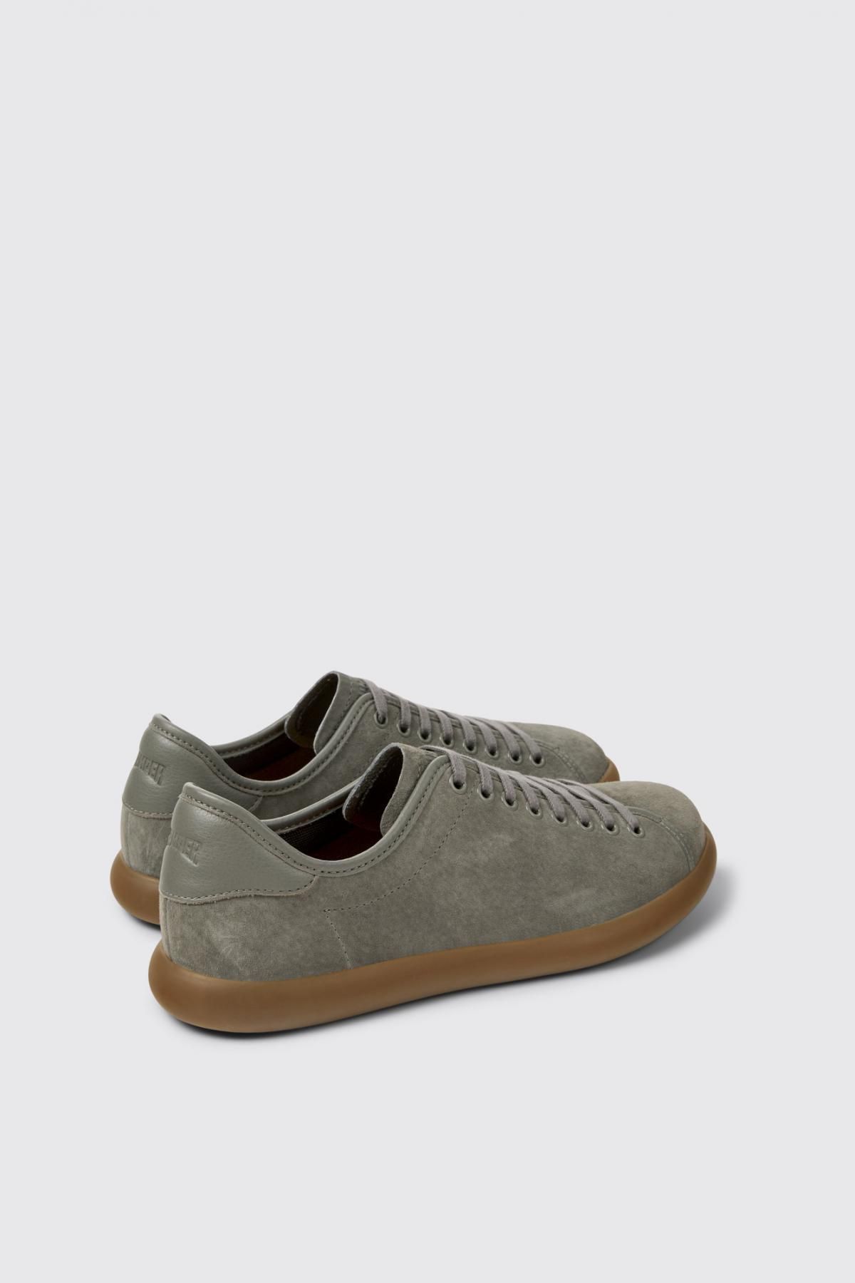캠퍼 그레이 누벅 레더 스니커즈 Pelotas Soller K100974-017 GREY - 상세 이미지 3