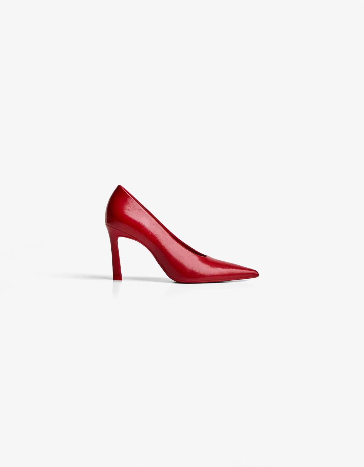 버쉬카 글로시 레드 스틸레토 하이힐 슈즈 1344/664 RED - 상세 이미지 5