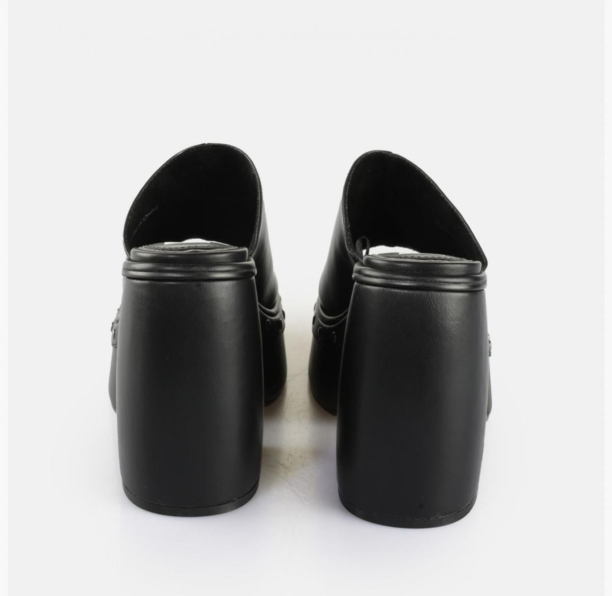 버팔로 청키힐 블랙 뮬샌들 비건 레더 메모리폼 02385938 SCHWARZ - 상세 이미지 5