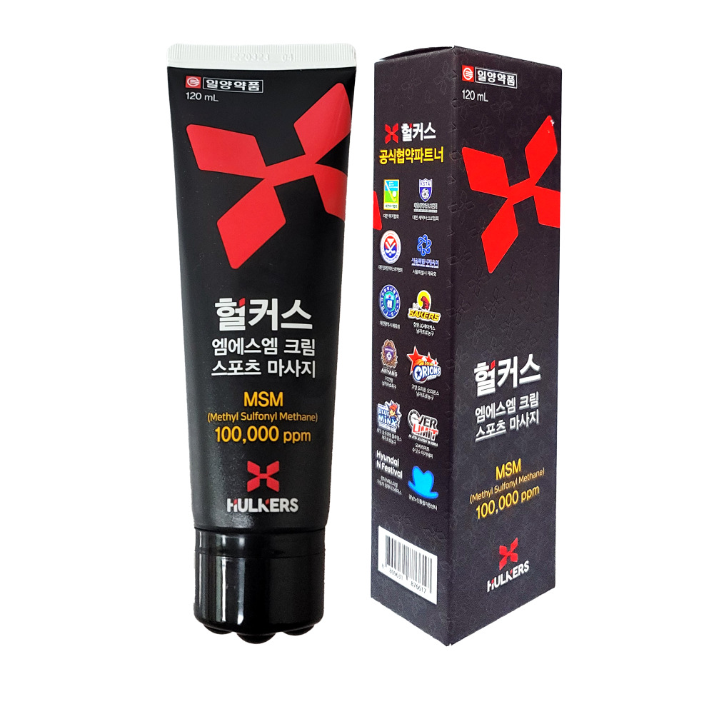 일양약품 헐커스MSM 스포츠마사지 솔루션 크림, 120ml, 1개 - 상품 이미지
